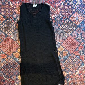 Old Navy Black Crochet Swim Coverup Dress